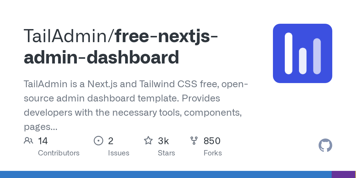 TailAdmin/free-nextjs-admin-dashboard 소개 그림