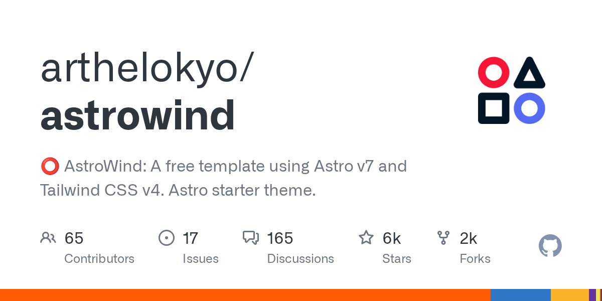 arthelokyo/astrowind 소개 그림