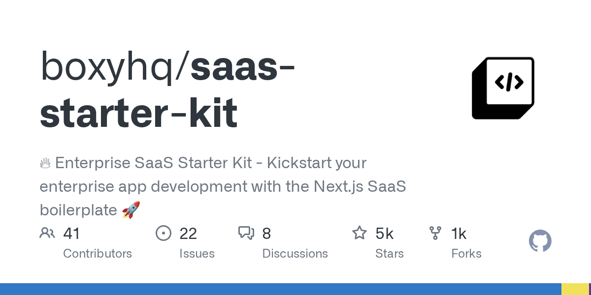 boxyhq/saas-starter-kit 소개 그림