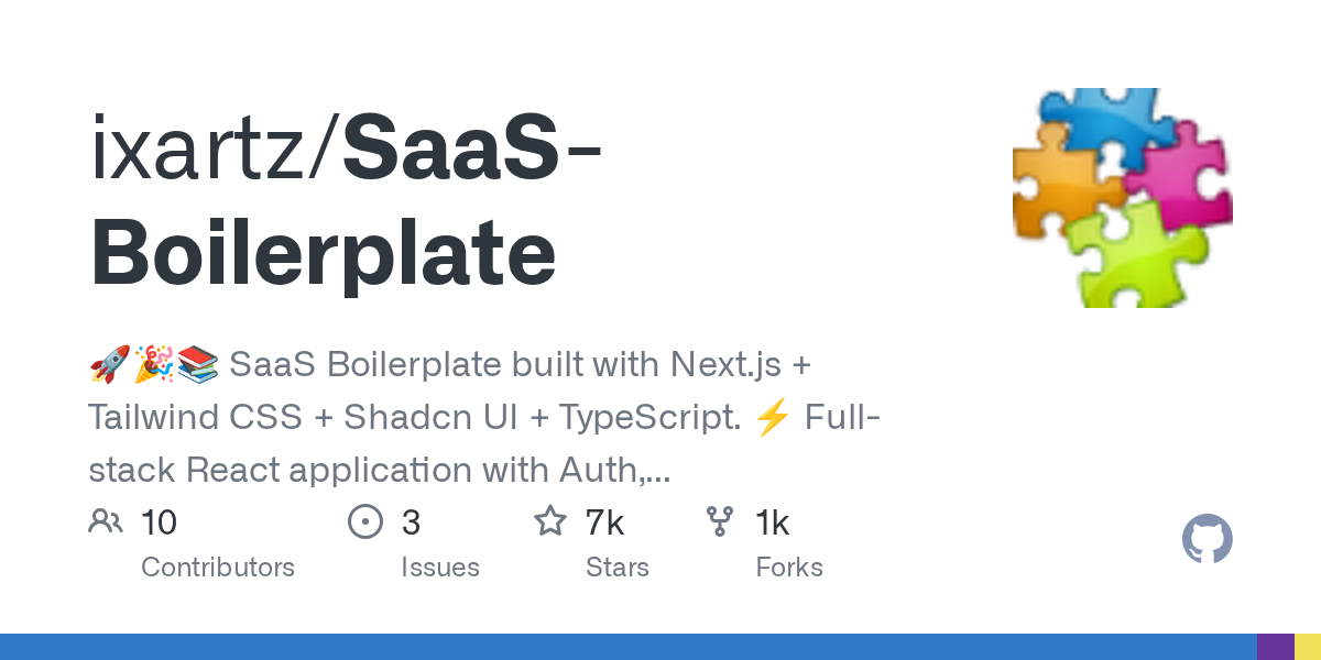 ixartz/SaaS-Boilerplate 소개 그림