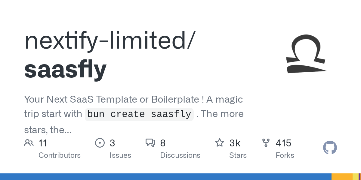 nextify-limited/saasfly 소개 그림