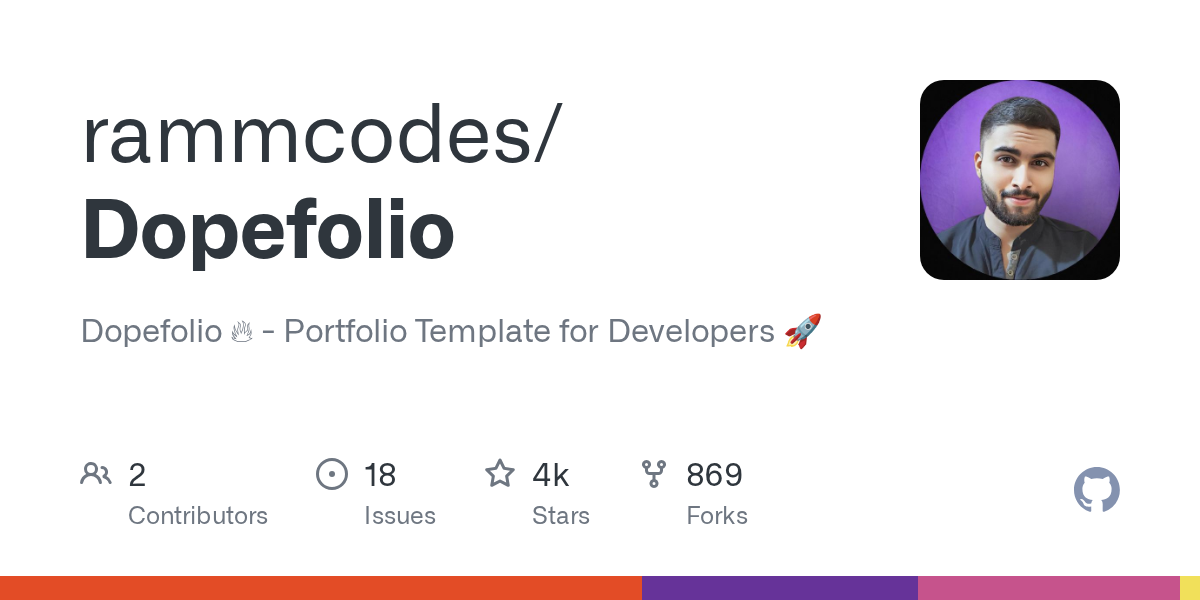 rammcodes/Dopefolio 소개 그림
