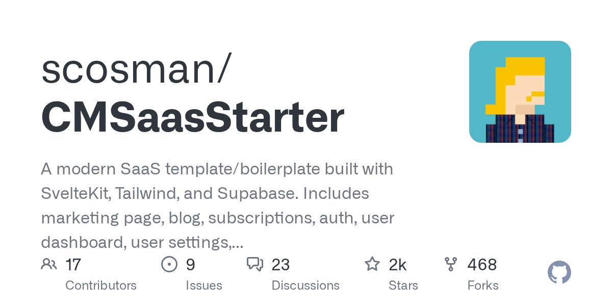 scosman/CMSaasStarter 소개 그림