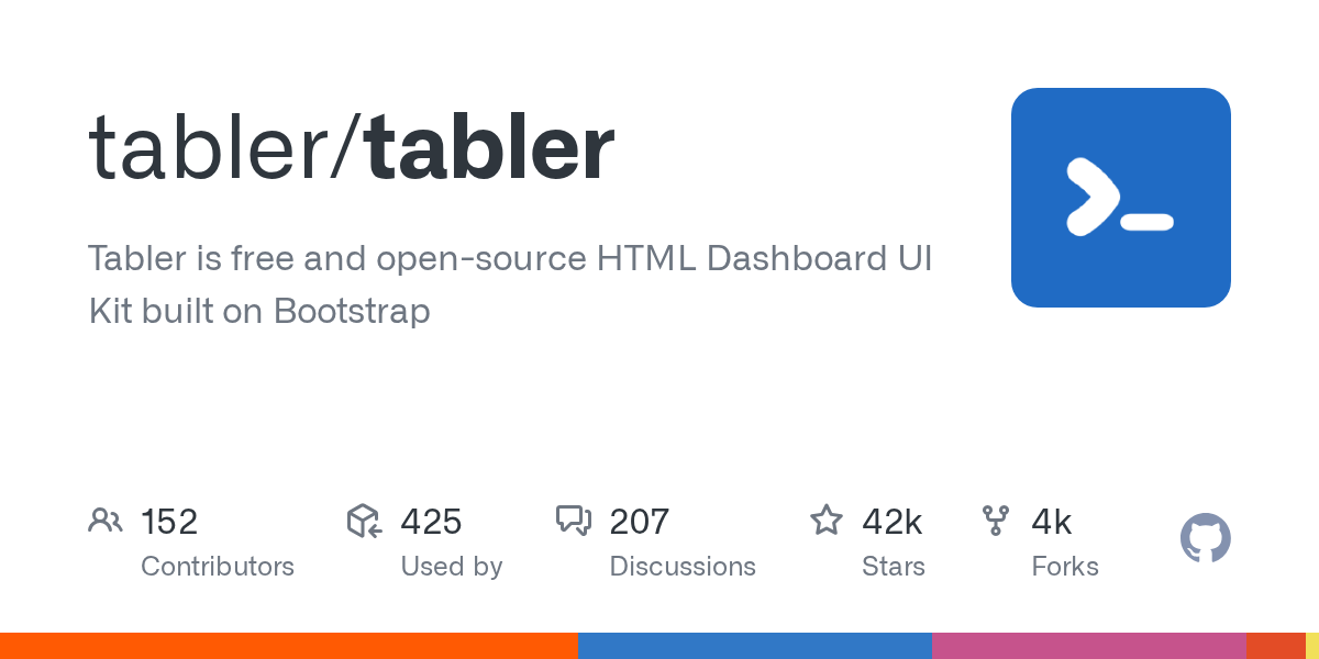 tabler/tabler 소개 그림